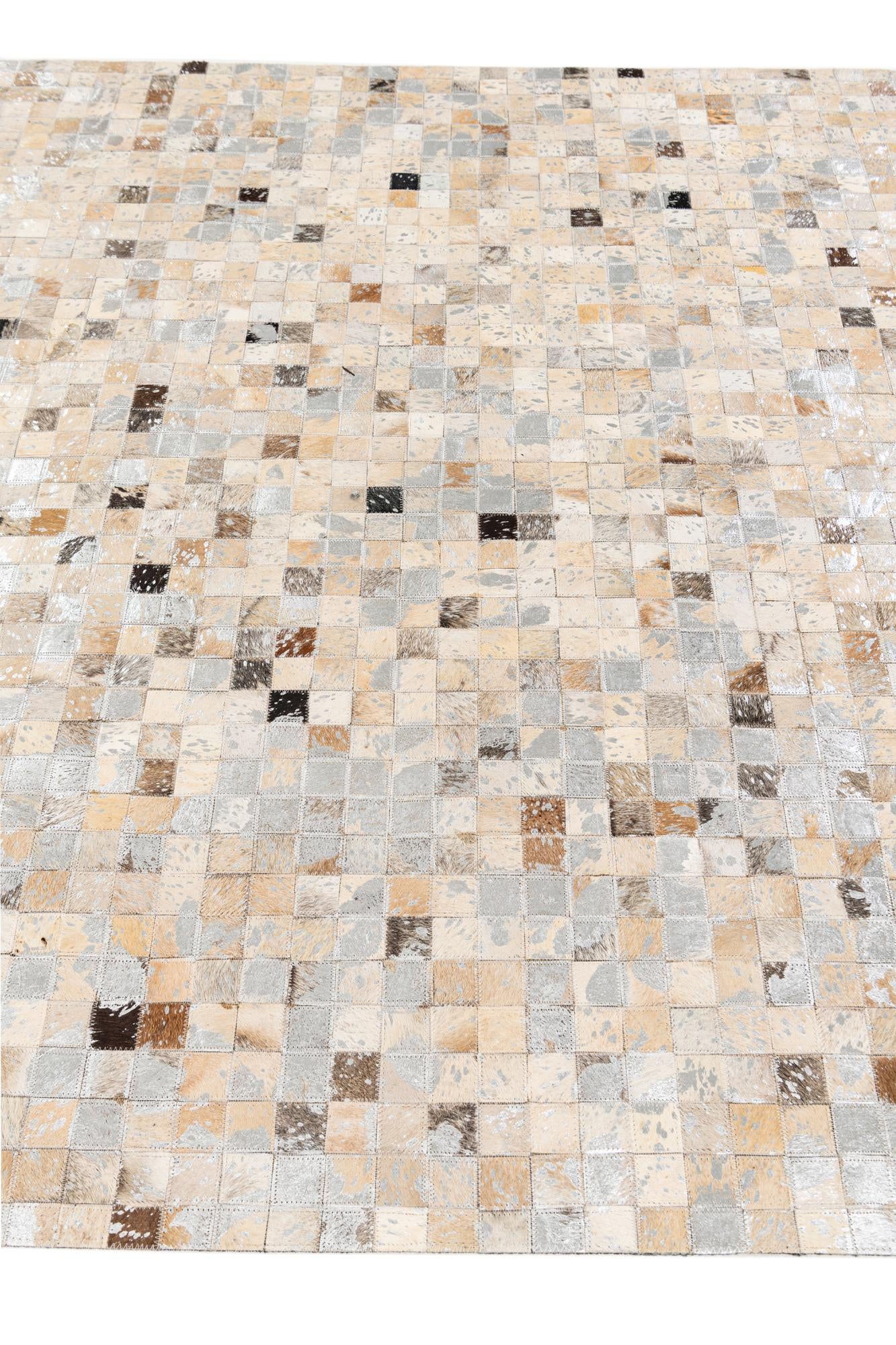 5' 3 x 7' 5 Cowhide Stocks Rug