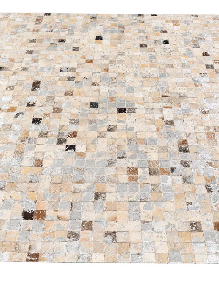 Detail image of 5' 3 x 7' 5 Cowhide Stocks Rug