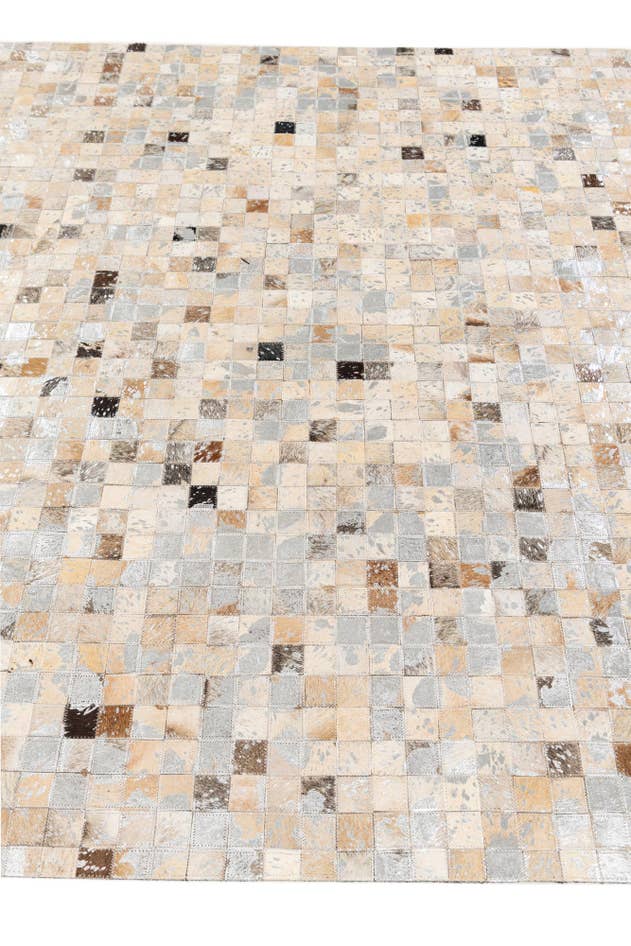 Detail image of 5' 3 x 7' 5 Cowhide Stocks Rug
