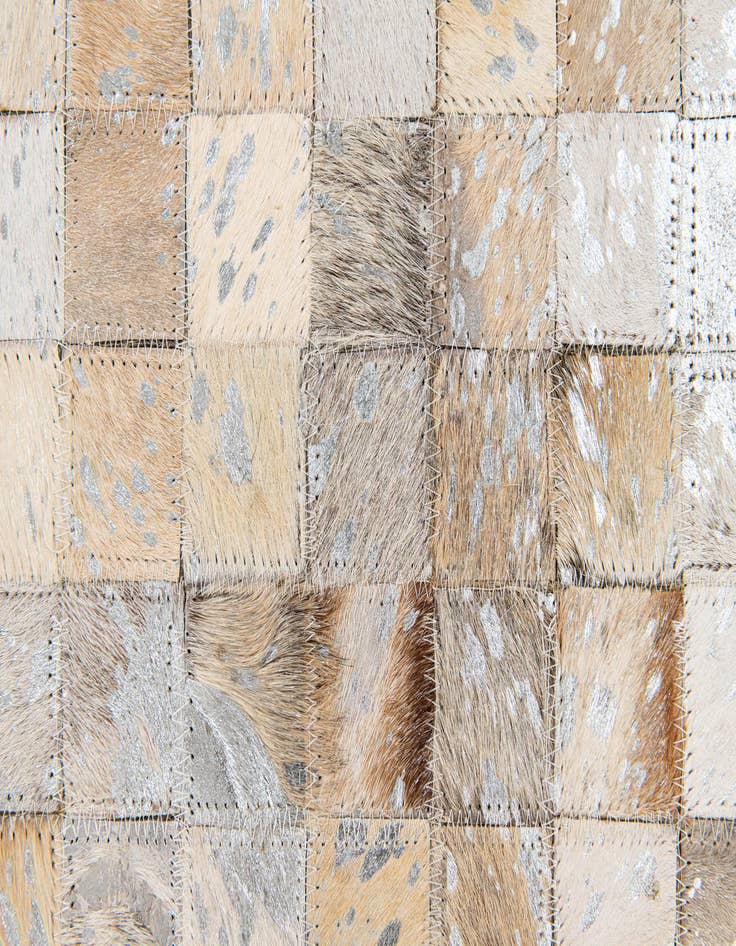 Detail image of 5' 3 x 7' 5 Cowhide Stocks Rug