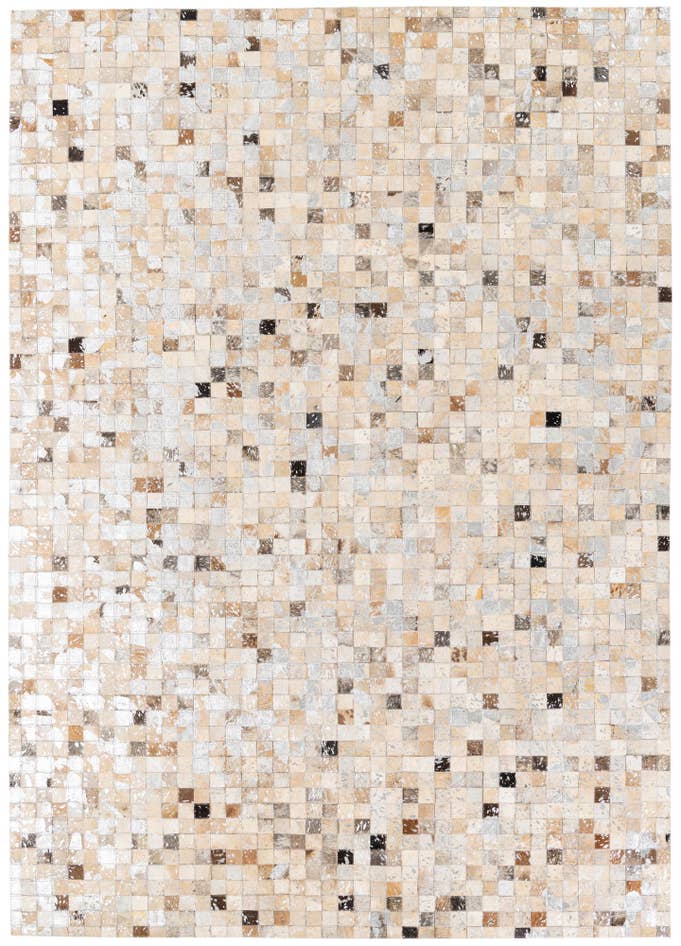 Detail image of 5' 3 x 7' 5 Cowhide Stocks Rug