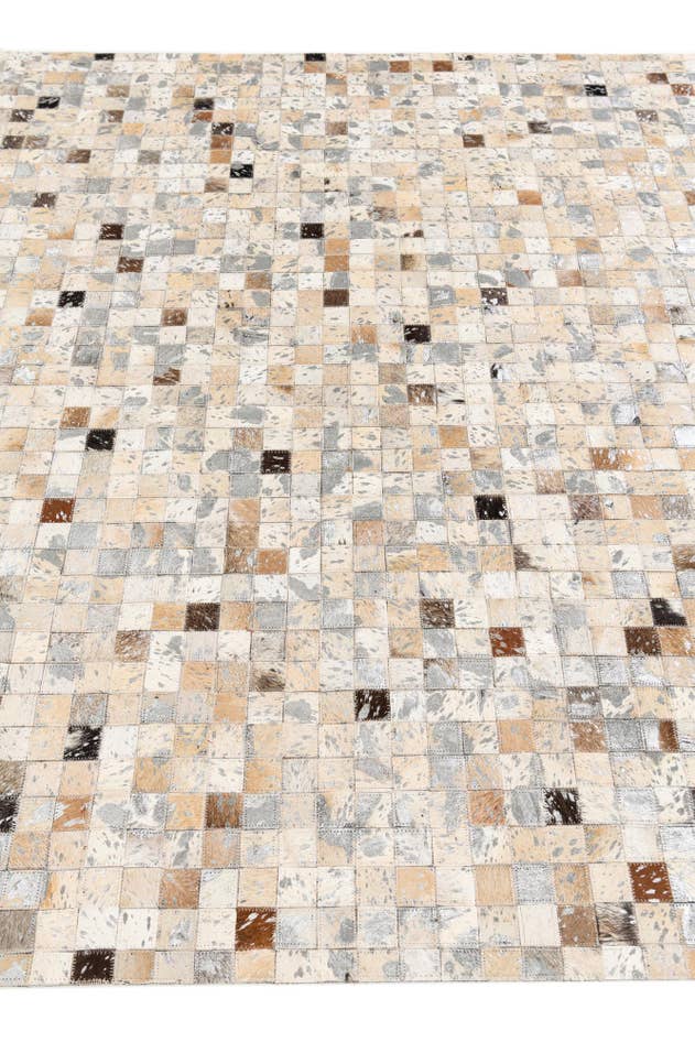 Detail image of 5' 2 x 7' 5 Cowhide Stocks Rug