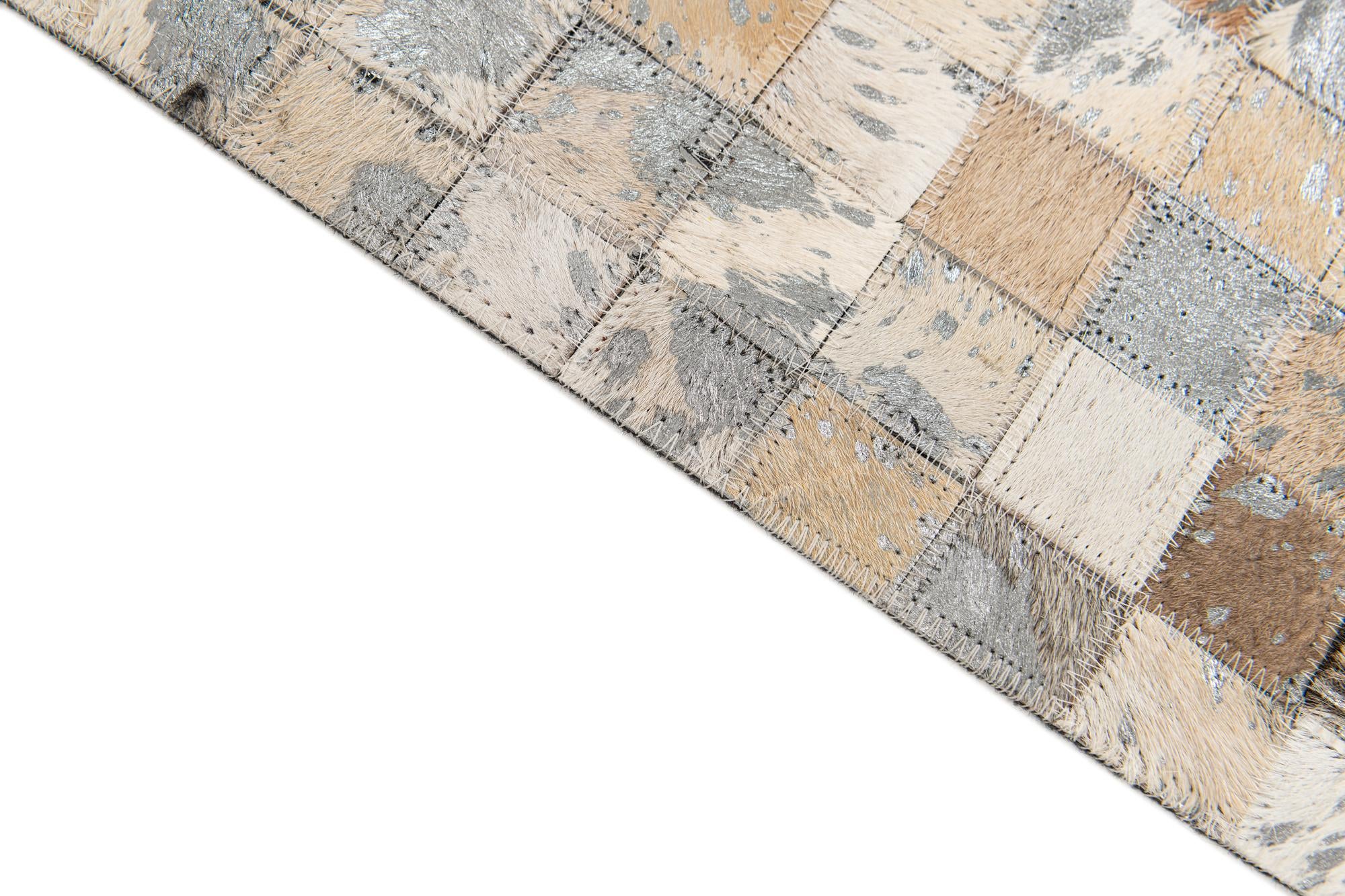 5' 2 x 7' 5 Cowhide Stocks Rug