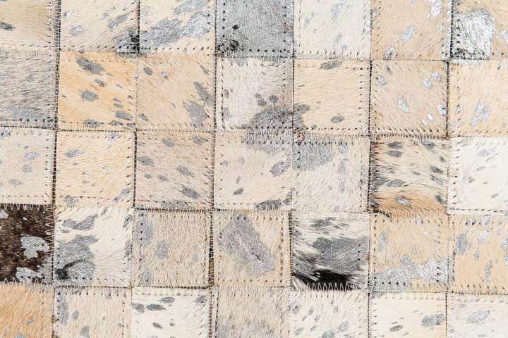 5' 2 x 7' 5 Cowhide Stocks Rug