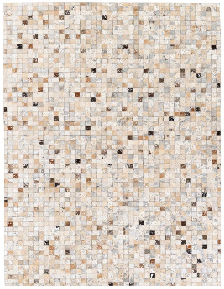 Detail image of 5' 2 x 7' 5 Cowhide Stocks Rug