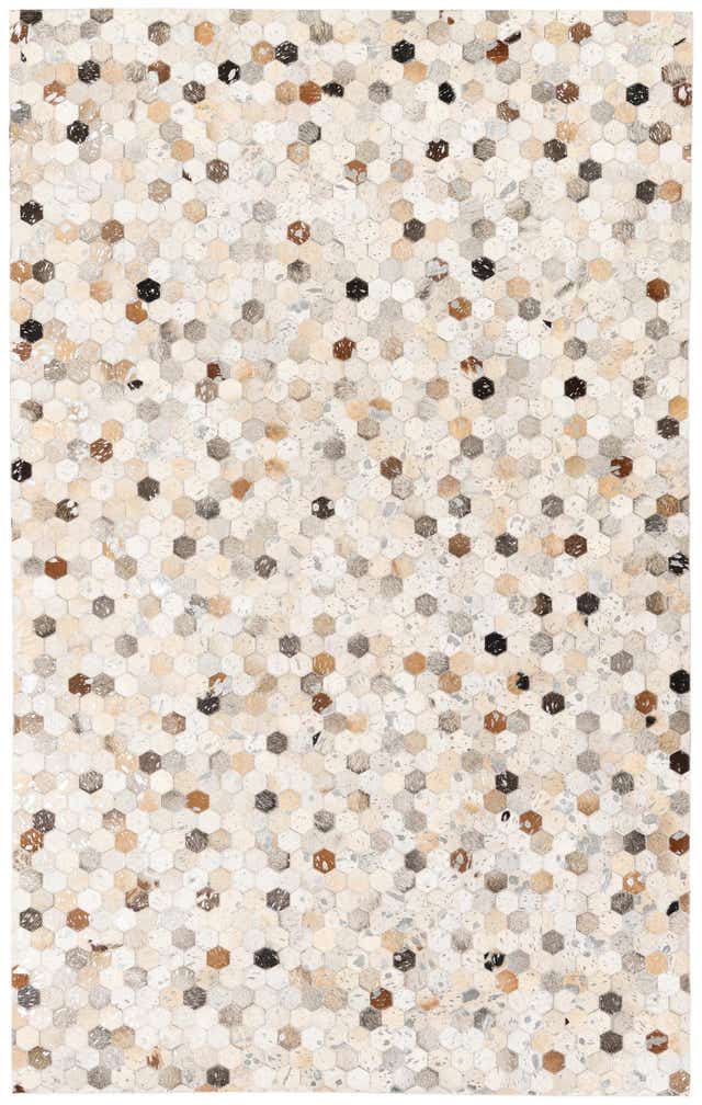 5' 1 x 8' 1 Cowhide Stocks Rug