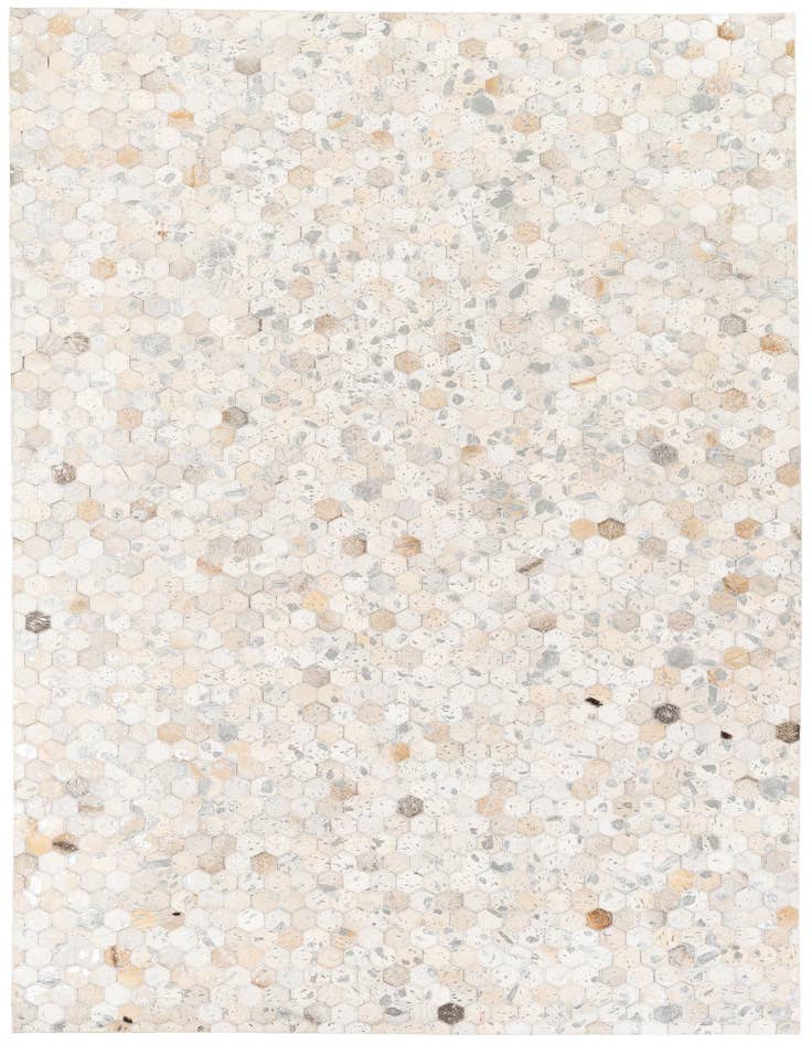 Detail image of 5' x 7' 11 Cowhide Stocks Rug