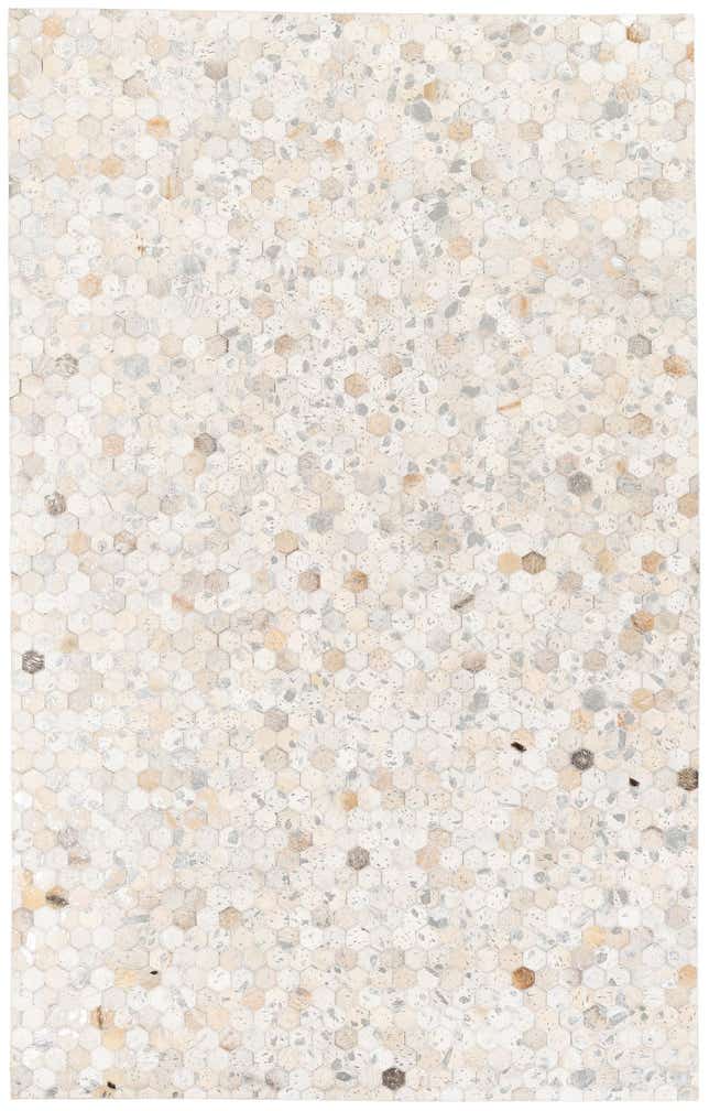 5' x 7' 11 Cowhide Stocks Rug