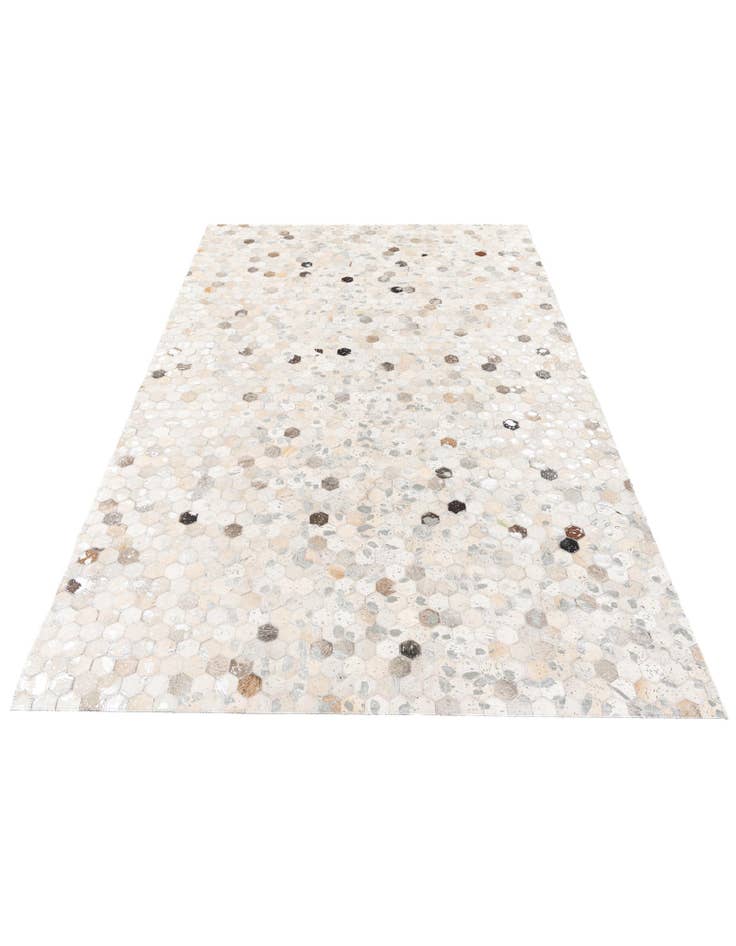 Detail image of 5' 1 x 7' 11 Cowhide Stocks Rug