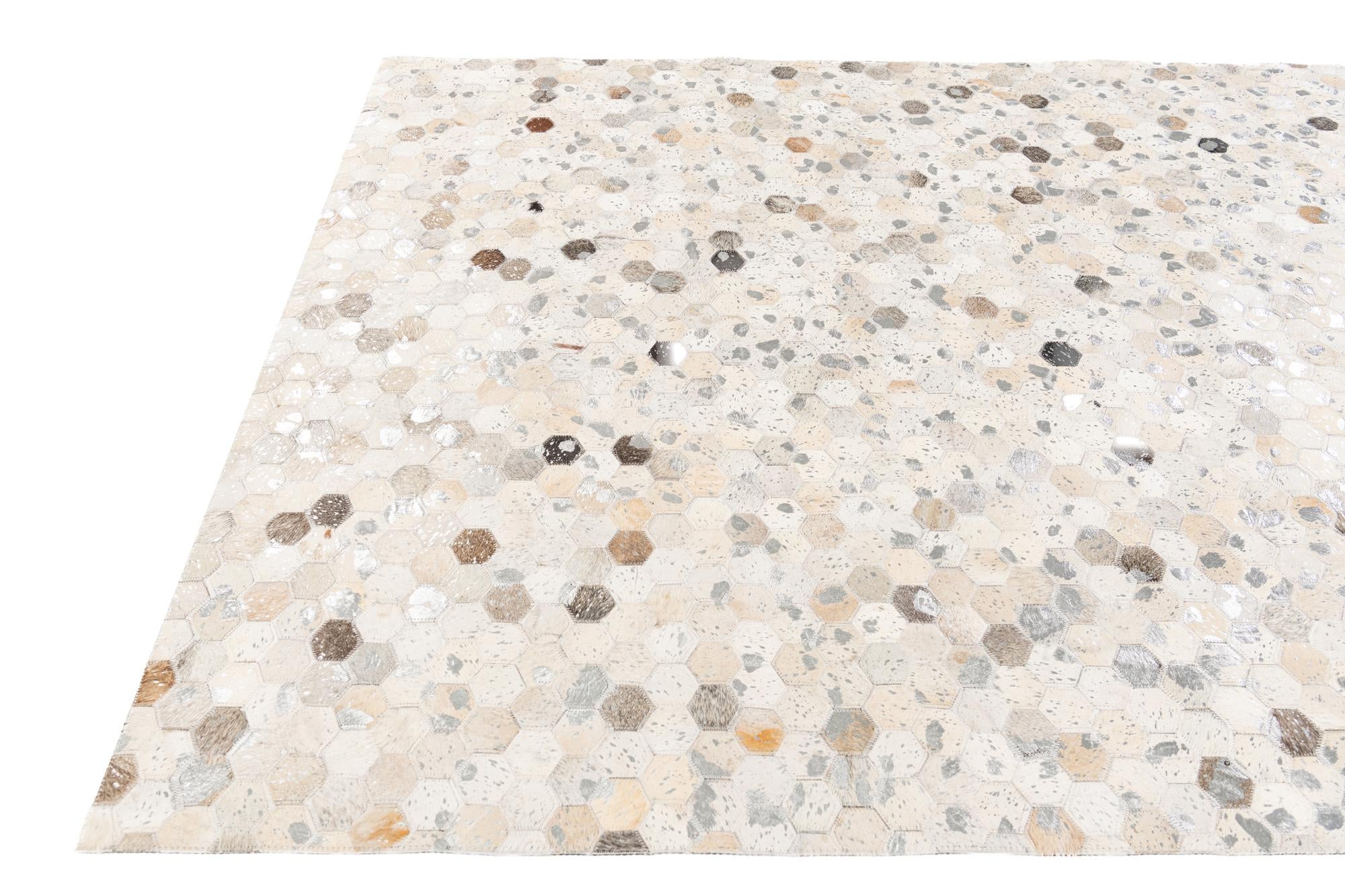 5' 1 x 7' 11 Cowhide Stocks Rug