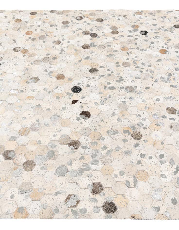 Detail image of 5' 1 x 7' 11 Cowhide Stocks Rug