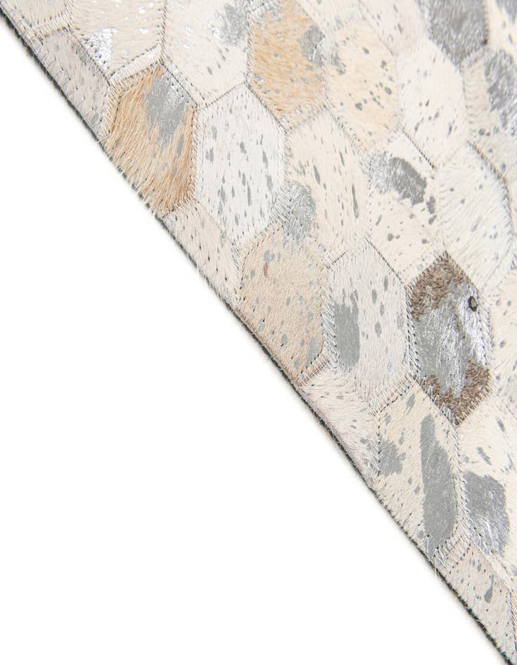 Detail image of 5' 1 x 7' 11 Cowhide Stocks Rug