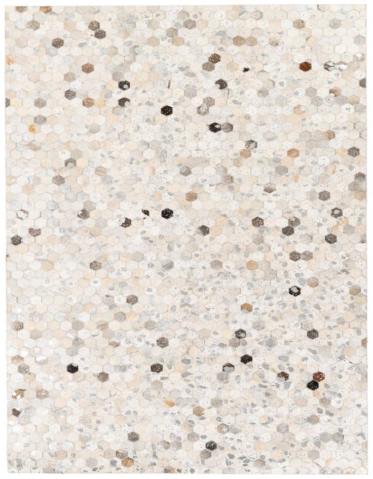 Detail image of 5' 1 x 7' 11 Cowhide Stocks Rug