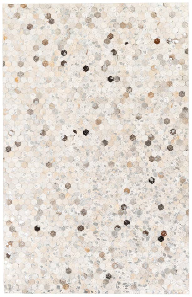 Detail image of 5' 1 x 7' 11 Cowhide Stocks Rug