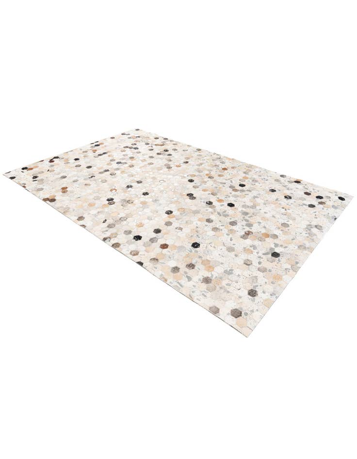 Detail image of 5' 1 x 7' 9 Cowhide Stocks Rug