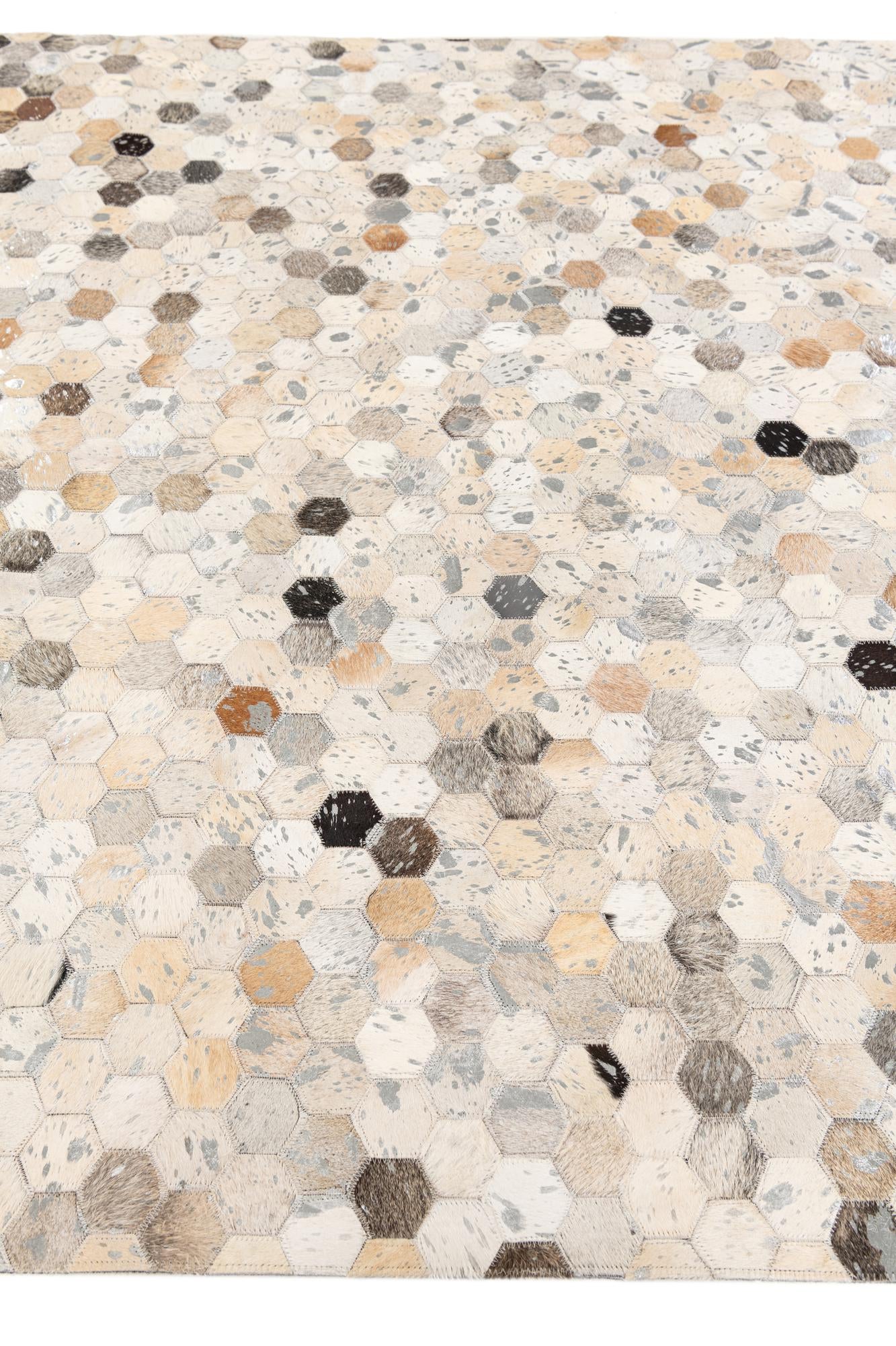 5' 1 x 7' 9 Cowhide Stocks Rug