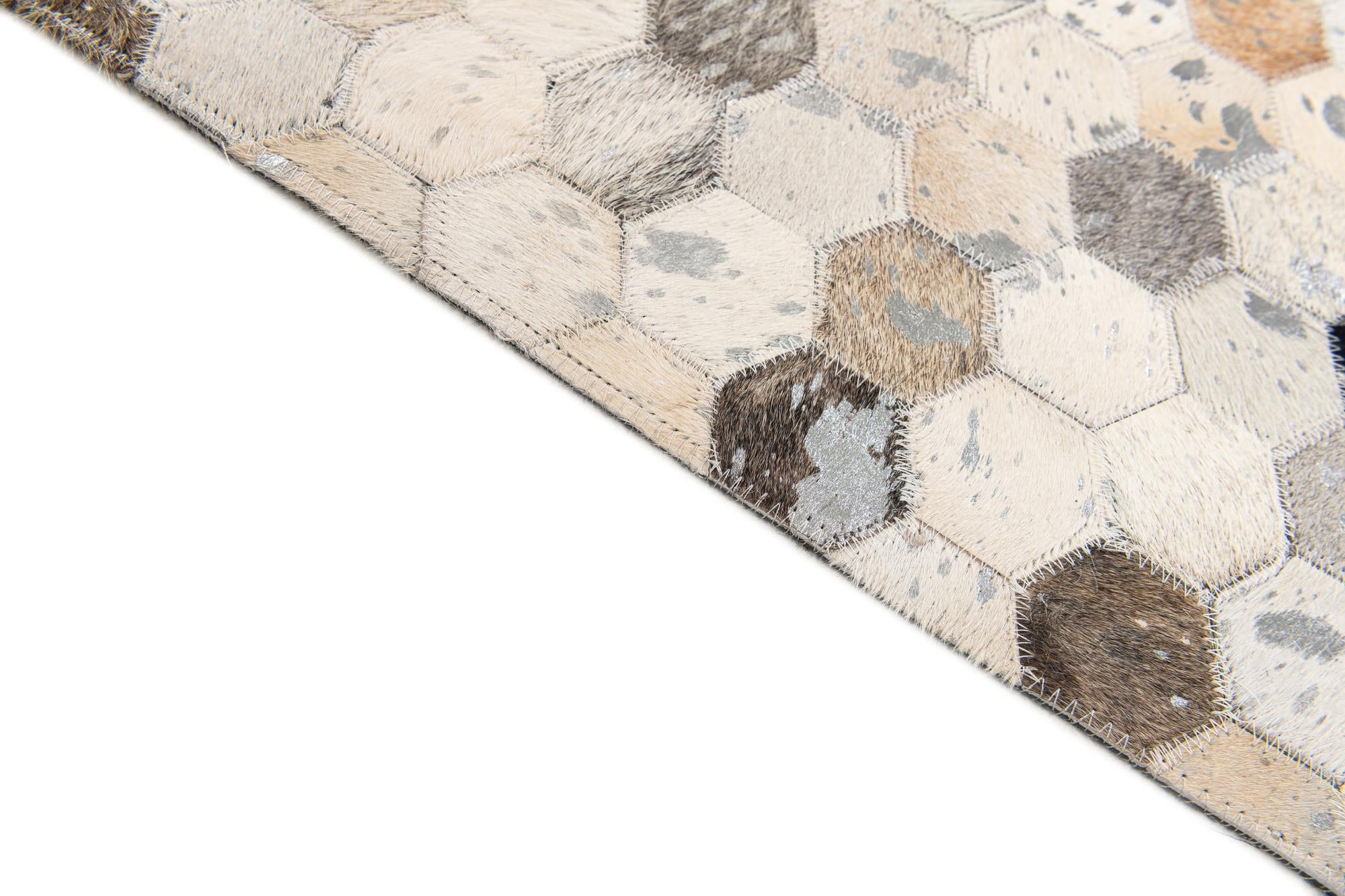 5' 1 x 7' 9 Cowhide Stocks Rug