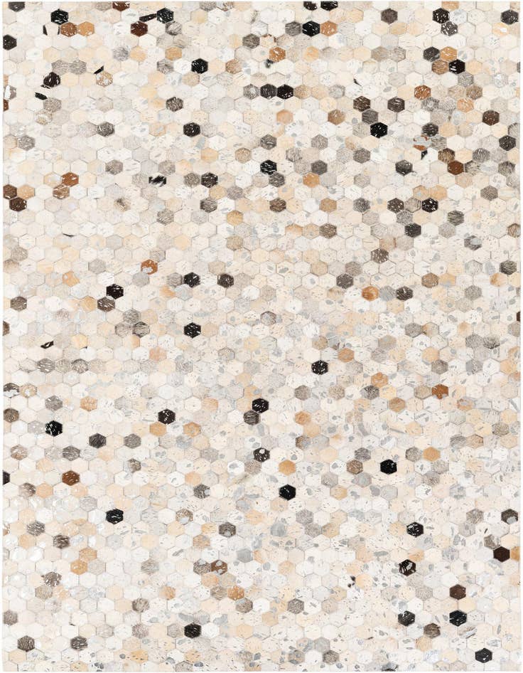 Detail image of 5' 1 x 7' 9 Cowhide Stocks Rug