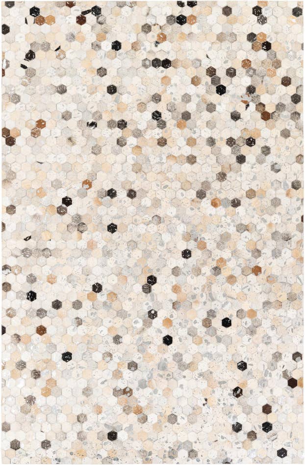 Detail image of 5' 1 x 7' 9 Cowhide Stocks Rug