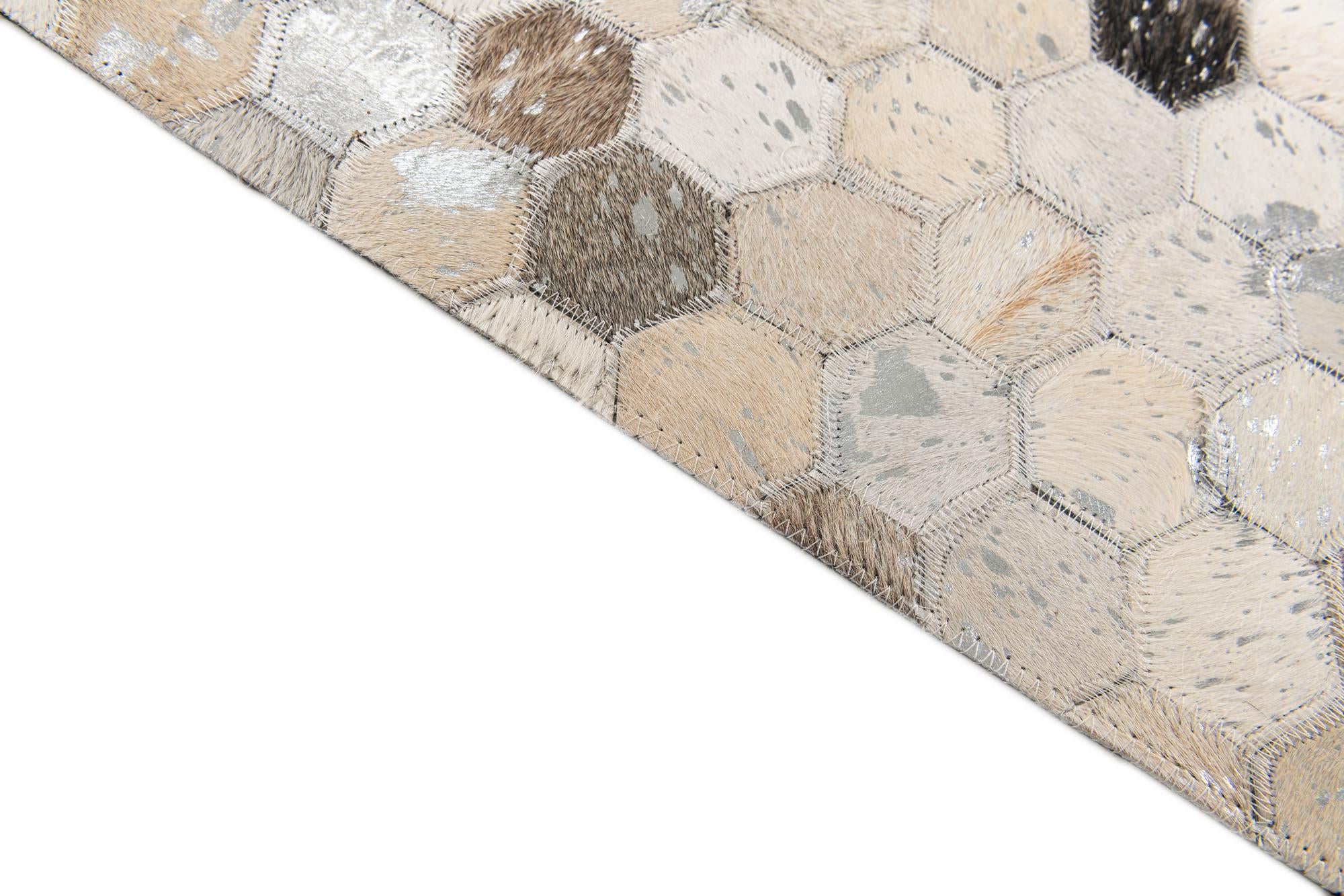 5' 1 x 8' Cowhide Stocks Rug