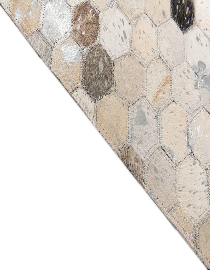 Detail image of 5' 1 x 8' Cowhide Stocks Rug