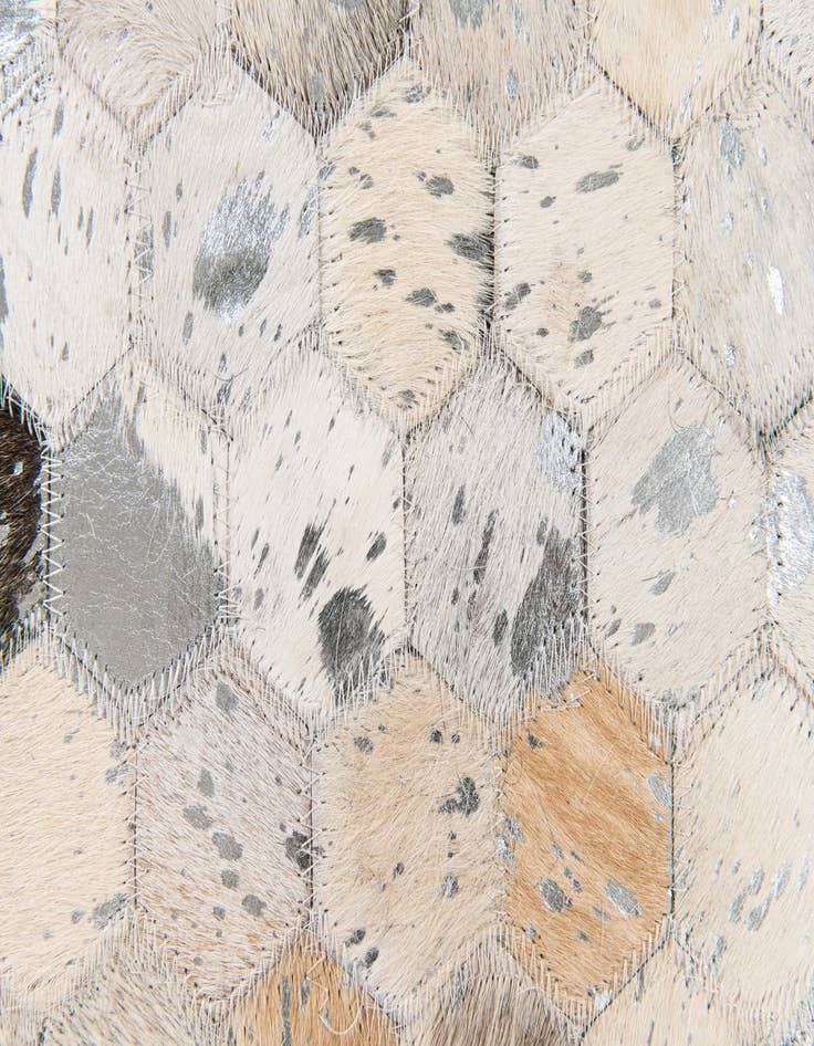 Detail image of 5' 1 x 8' Cowhide Stocks Rug