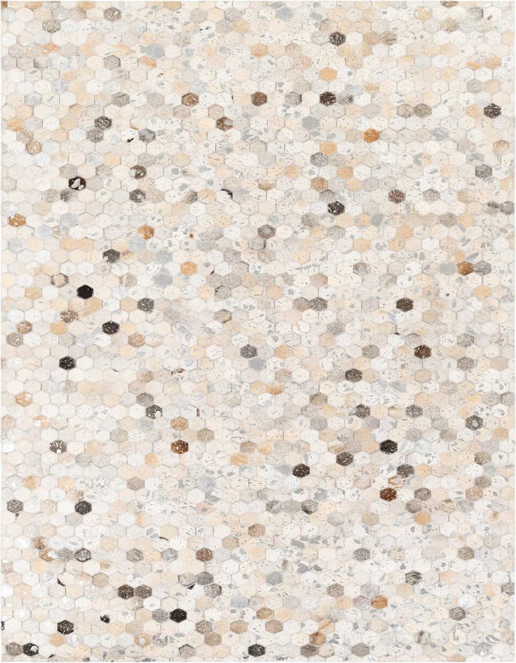 Detail image of 5' 1 x 8' Cowhide Stocks Rug