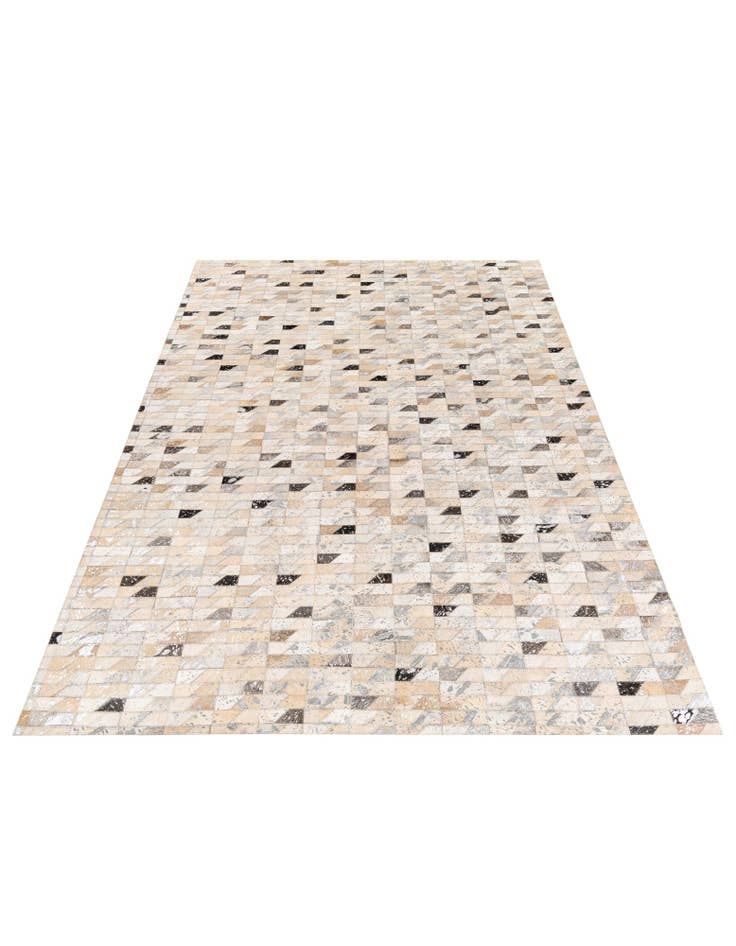 Detail image of 5' 3 x 7' 5 Cowhide Stocks Rug