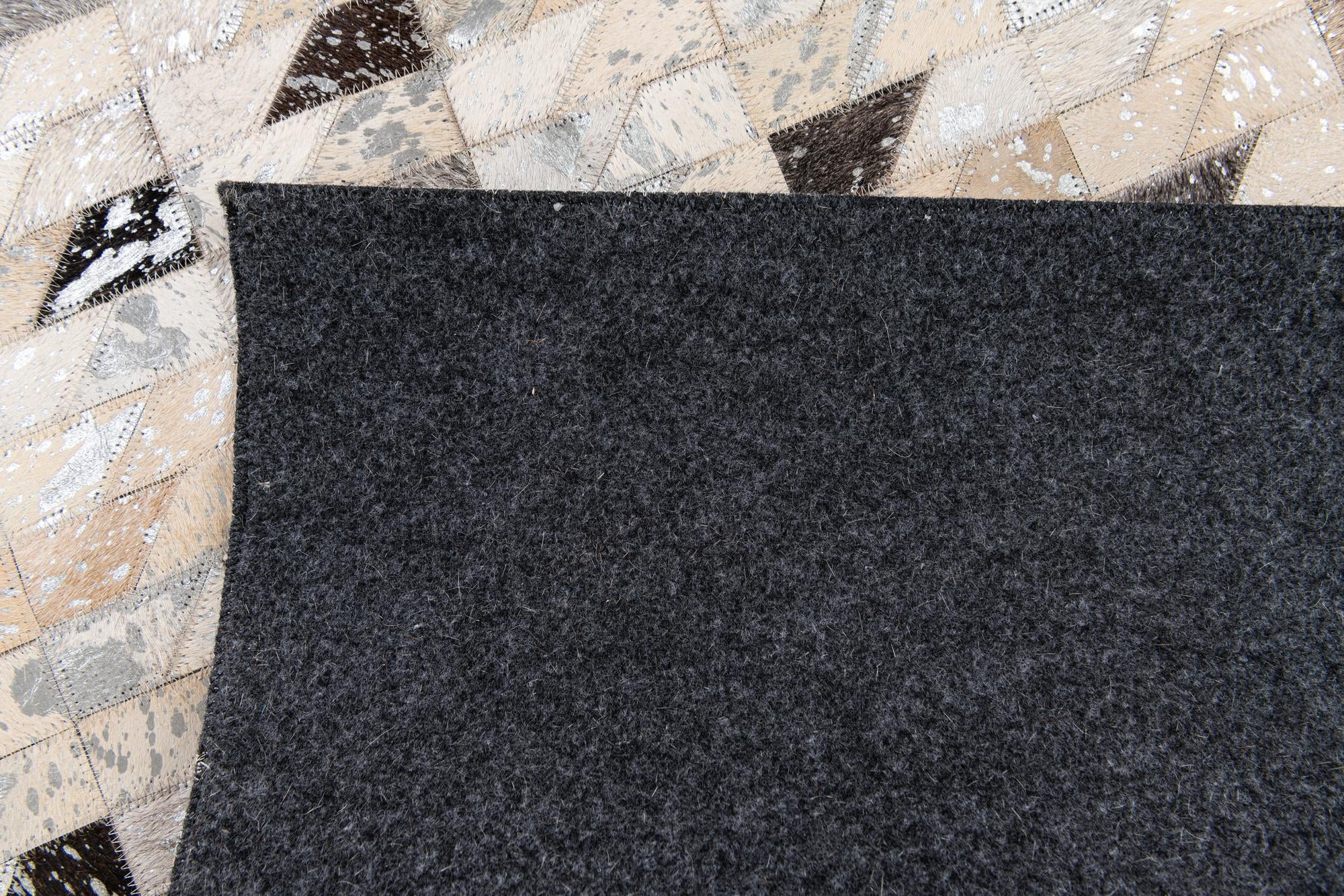 5' 3 x 7' 5 Cowhide Stocks Rug