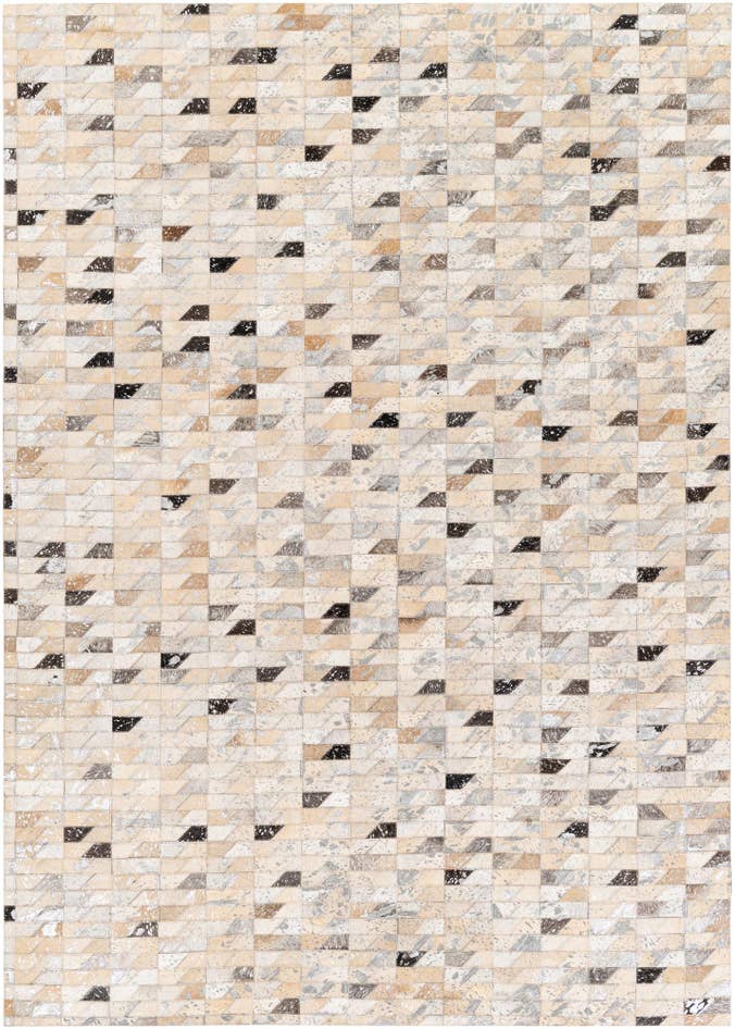 Detail image of 5' 3 x 7' 5 Cowhide Stocks Rug