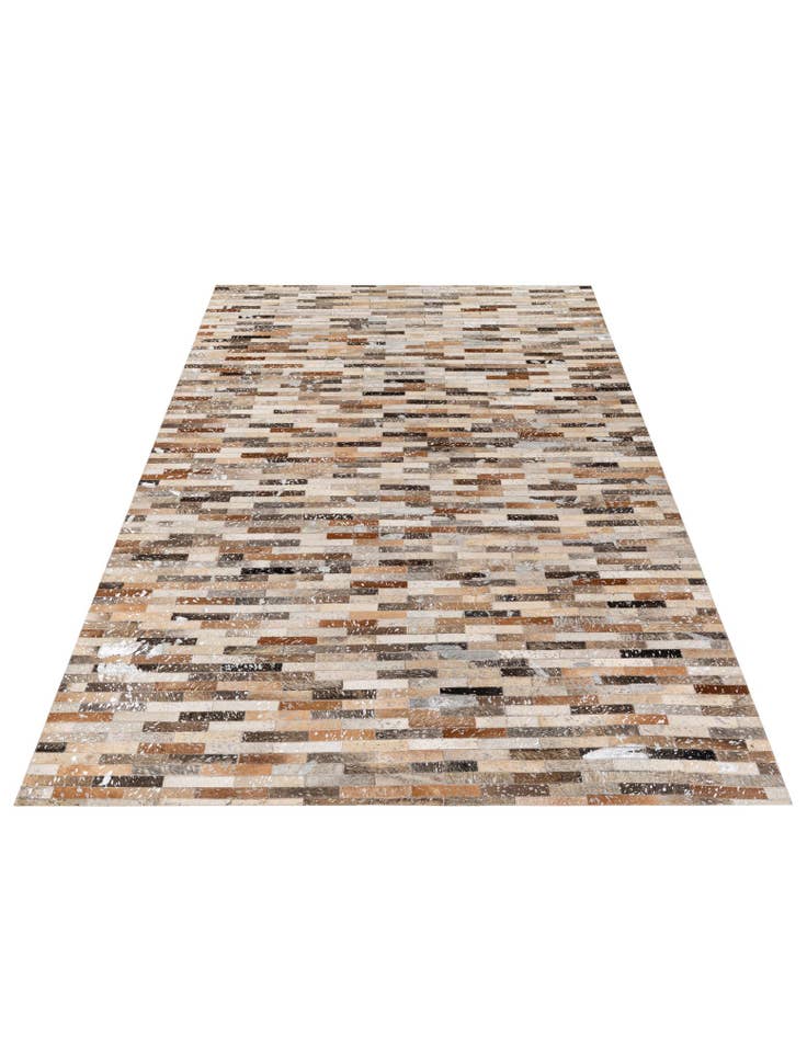 Detail image of 5' 4 x 7' 7 Cowhide Stocks Rug