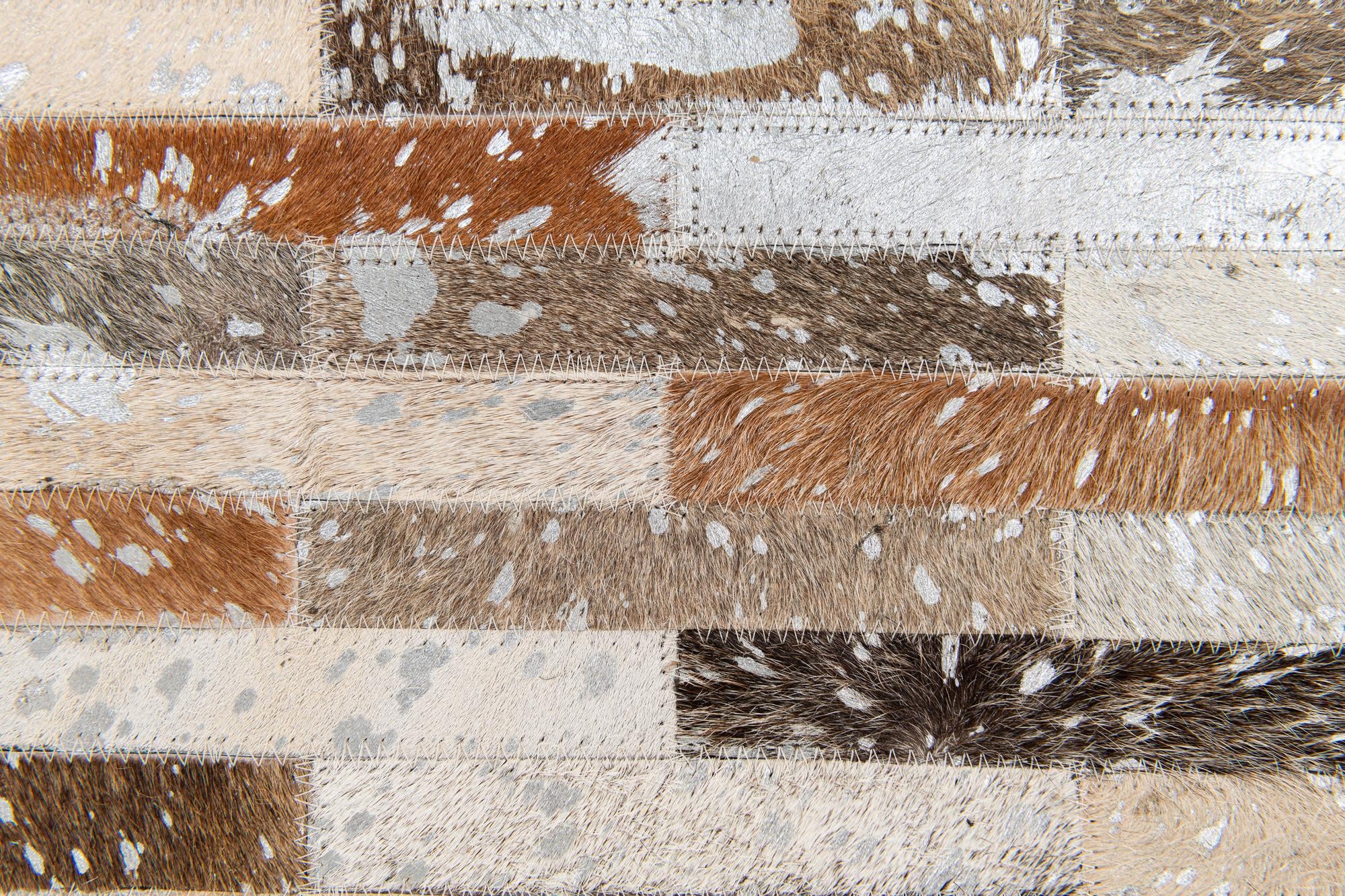5' 4 x 7' 7 Cowhide Stocks Rug
