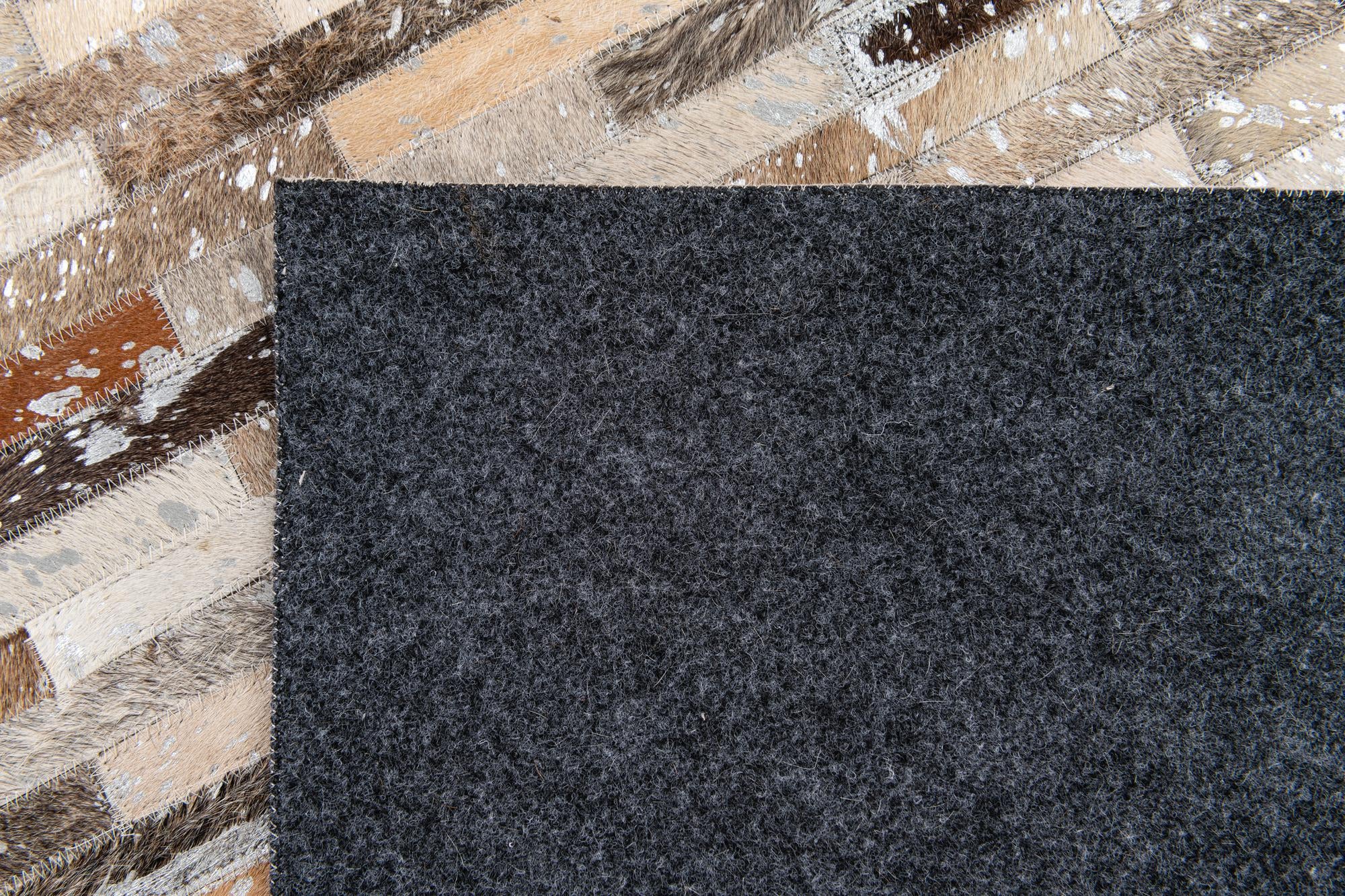 5' 4 x 7' 7 Cowhide Stocks Rug