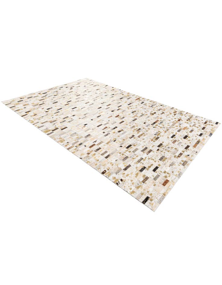 Detail image of 5' 2 x 7' 10 Cowhide Stocks Rug
