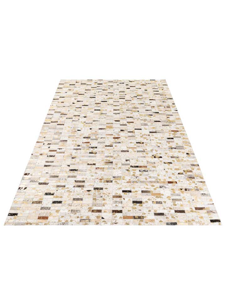 5' 2 x 7' 10 Cowhide Stocks Rug