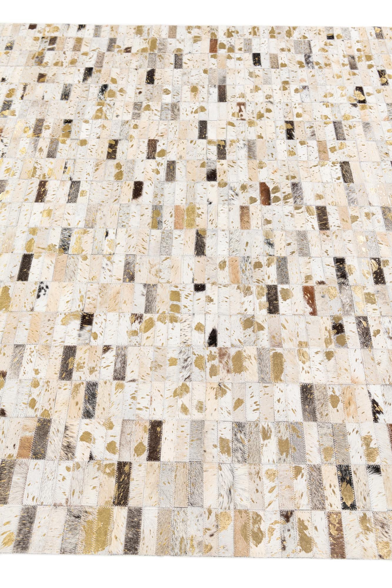 5' 2 x 7' 10 Cowhide Stocks Rug