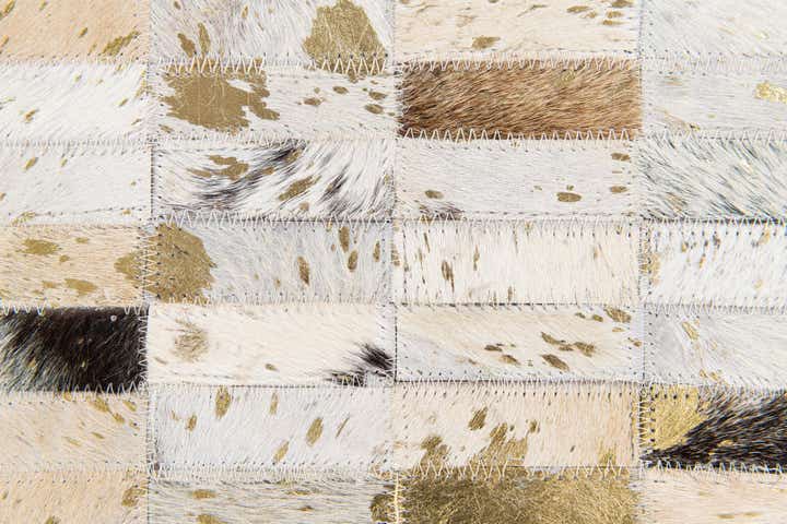 5' 2 x 7' 10 Cowhide Stocks Rug