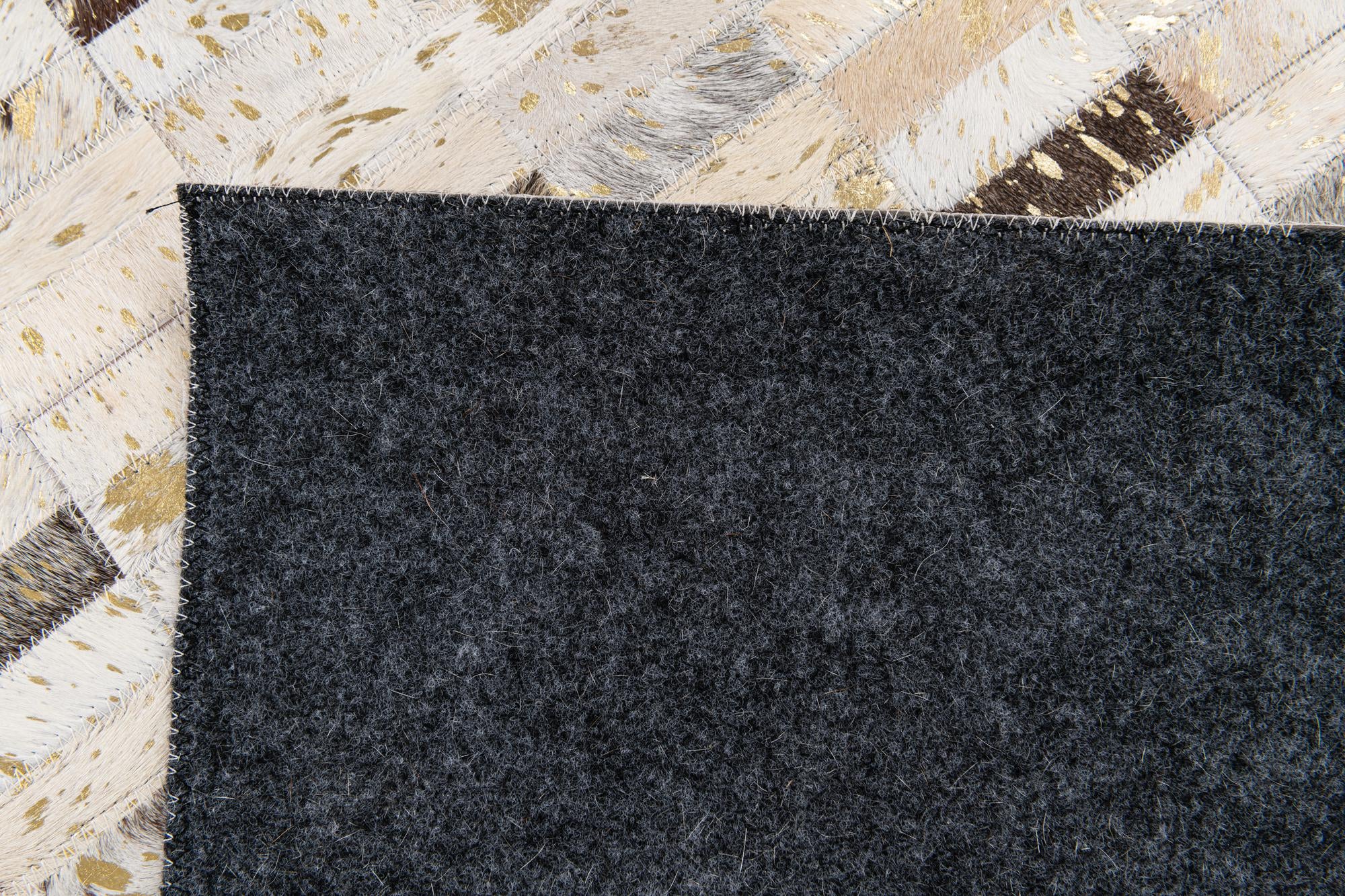 5' 2 x 7' 10 Cowhide Stocks Rug