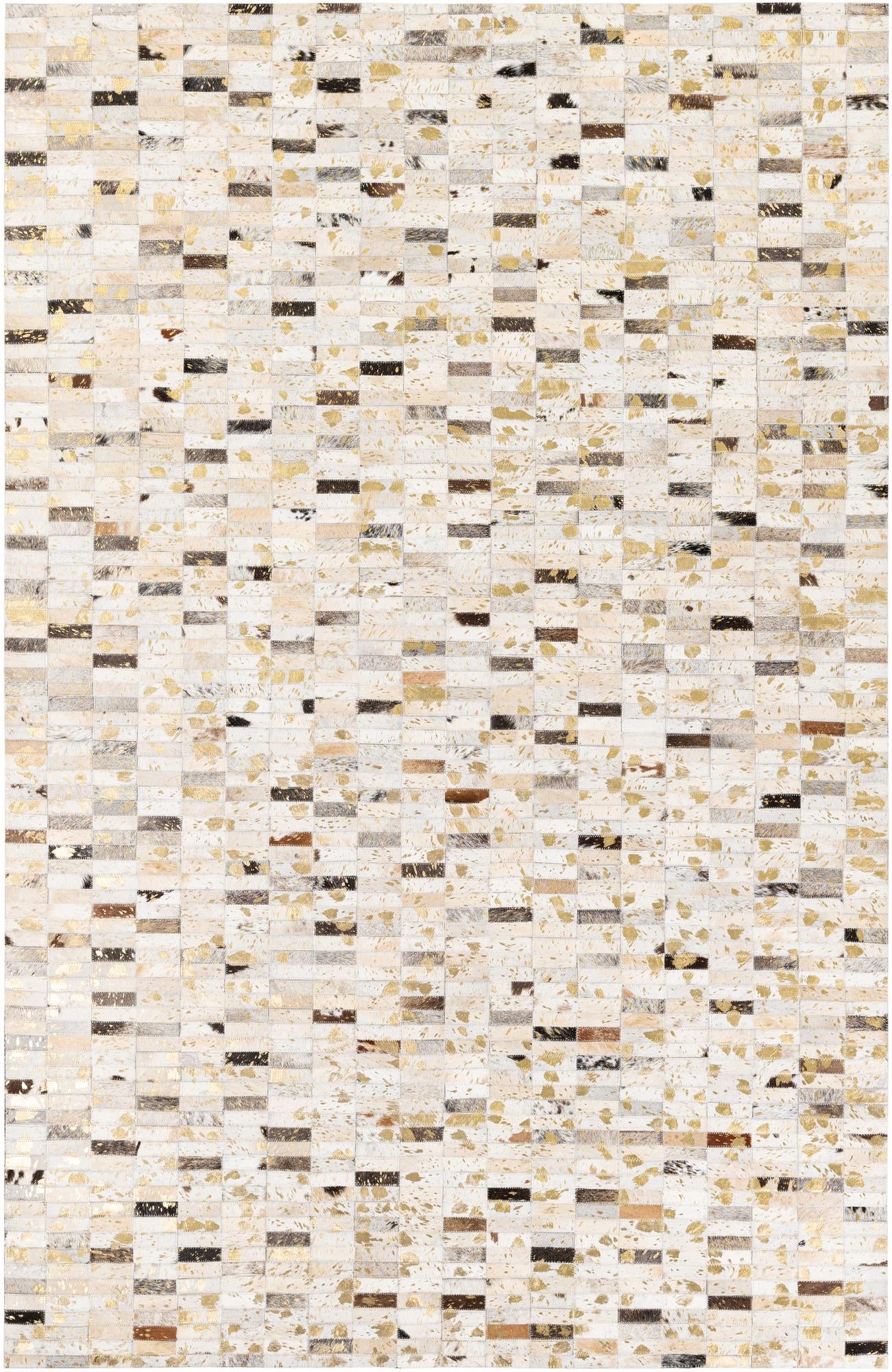 5' 2 x 7' 10 Cowhide Stocks Rug
