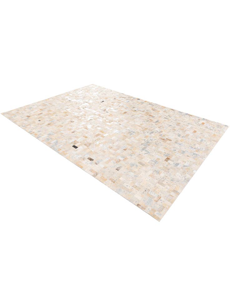 Detail image of 5' 3 x 7' 6 Cowhide Stocks Rug