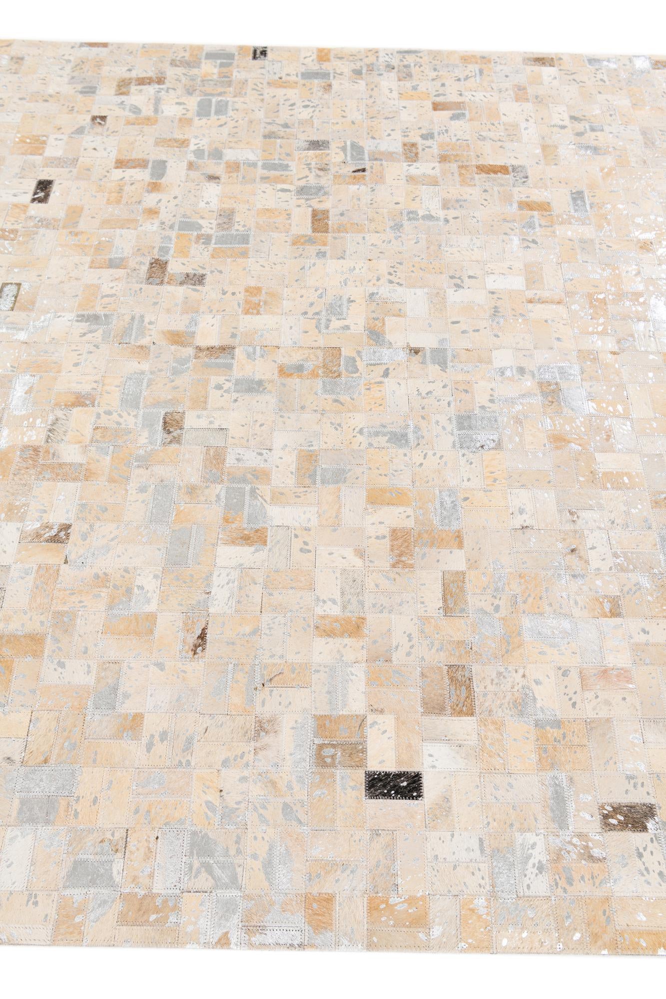5' 3 x 7' 6 Cowhide Stocks Rug
