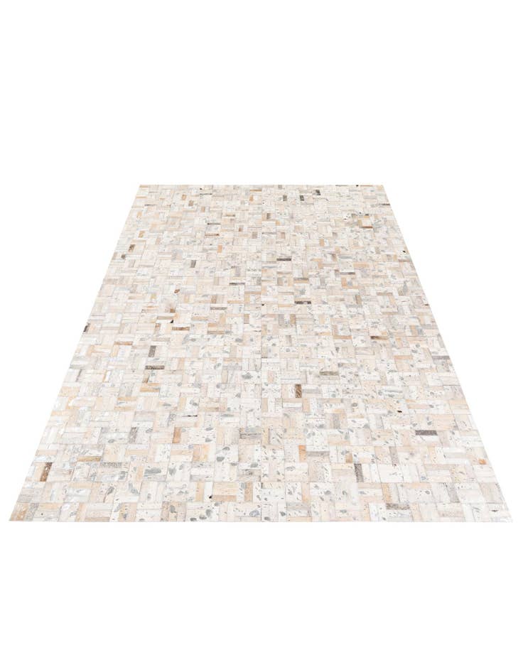 Detail image of 5' x 7' 11 Cowhide Stocks Rug