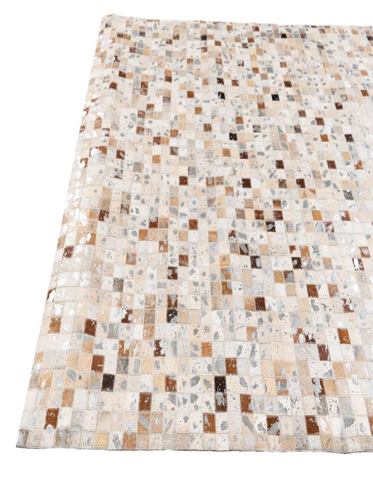 Detail image of 5' x 8' Cowhide Stocks Rug