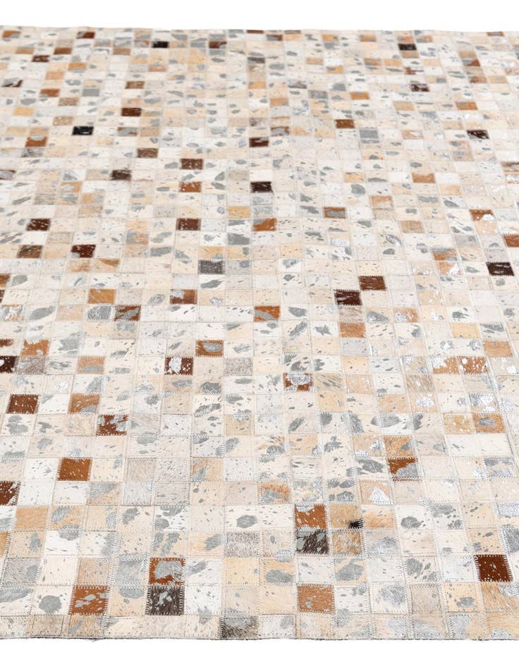 Detail image of 5' x 8' Cowhide Stocks Rug