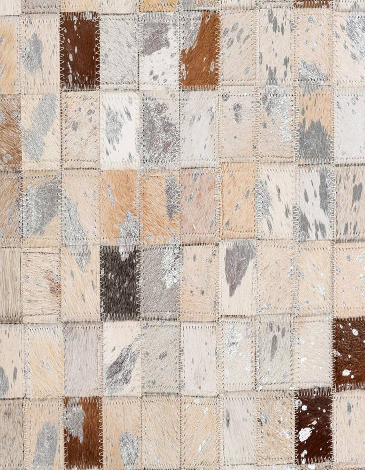 Detail image of 5' x 8' Cowhide Stocks Rug