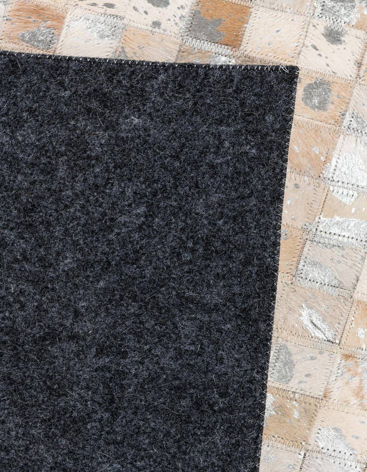 Detail image of 5' x 8' Cowhide Stocks Rug