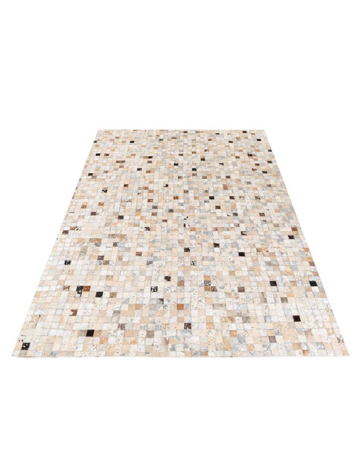 Detail image of 5' 3 x 7' 6 Cowhide Stocks Rug