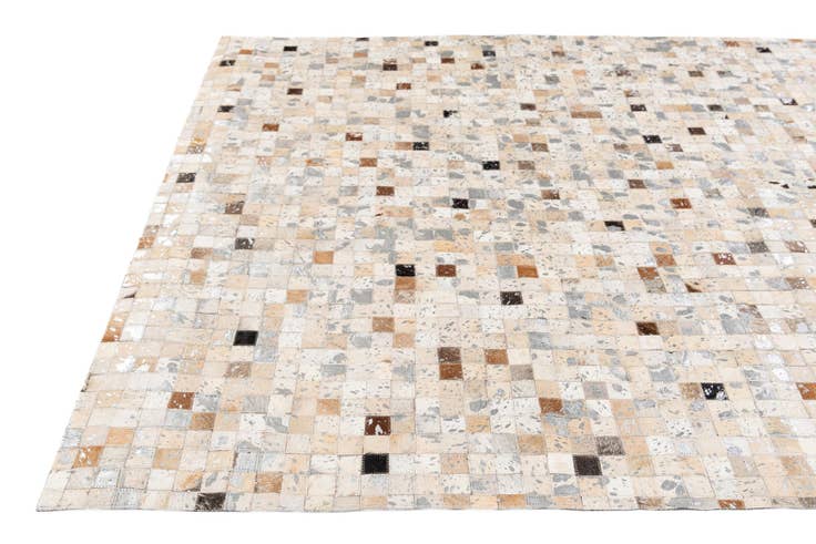 Detail image of 5' 3 x 7' 6 Cowhide Stocks Rug