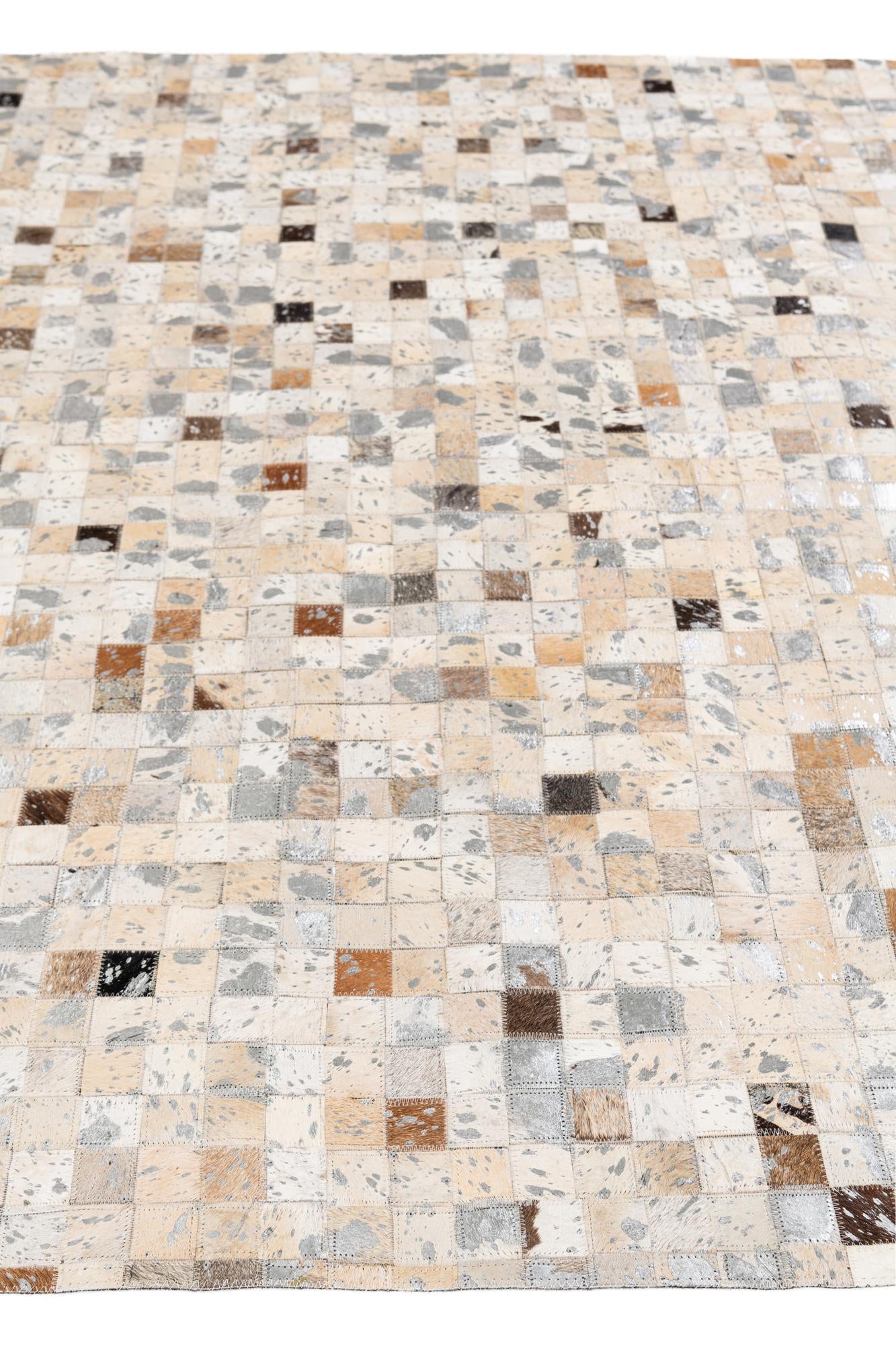 5' 3 x 7' 6 Cowhide Stocks Rug
