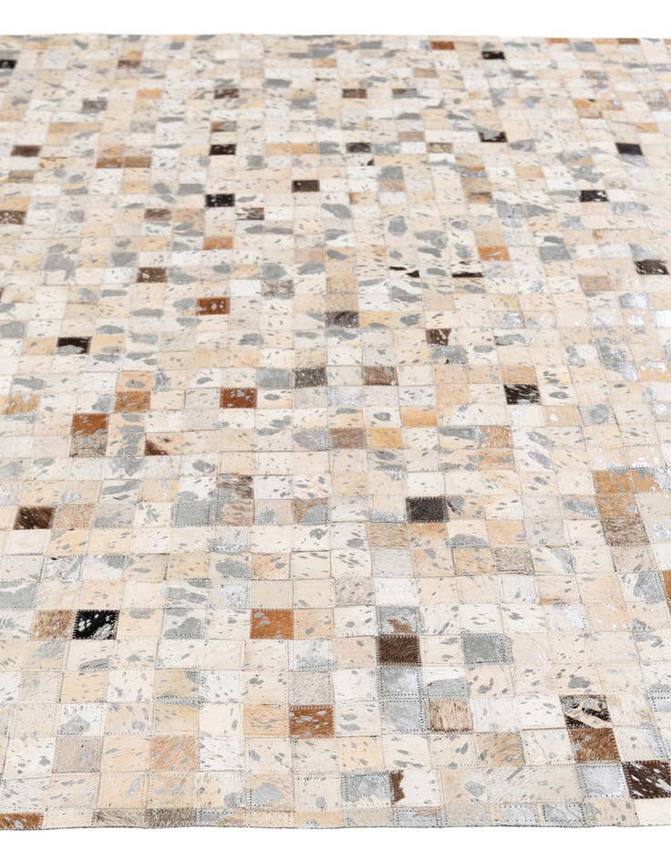 Detail image of 5' 3 x 7' 6 Cowhide Stocks Rug